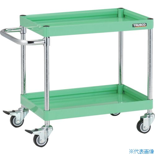 ■TRUSCO ツールワゴン ファルコンワゴン 600×400 ウレタン車輪 ヤンググリーン FAW...