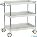 ■TRUSCO ツールワゴン ファルコンワゴン 750×500 ウレタン双輪車 ホワイト FAW973DW(4164784)