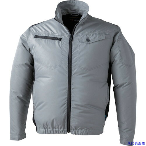 ■CHUSAN WZ アルミコーティング・ジャケット L・グレー XXL 9179809XXL(4165661)[送料別途見積り][法人・事業所限定][掲外取寄]