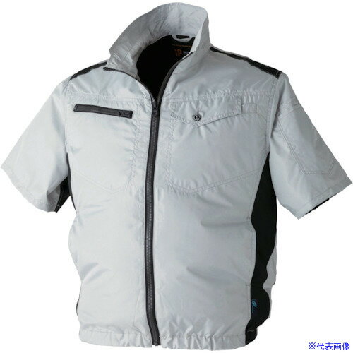 ■CHUSAN WZ ミニリップ・半袖ジャケット シルバー F 910726F(4166061)[送料別途見積り][法人・事業所限定][掲外取寄](4.0)