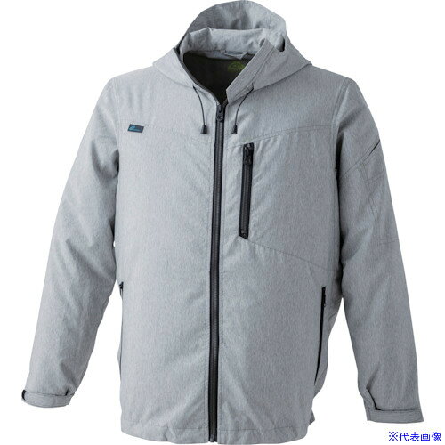 ■CHUSAN WZ・メランジフードジャケット 杢シルバー XL 1868122XL(4166313)[送料別...