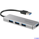 ■BUFFALO USB3.0 4ポート バスパワーハブ シルバー BSH4U120U3SV(4172198)