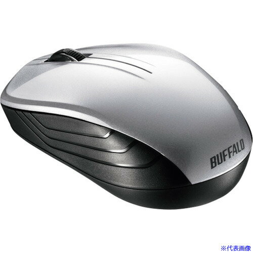 ■BUFFALO 無線 BlueLED 3ボタン スタンダードマウス シルバー BSMBW107SV(4172203) ■BUFFALO 無線 BlueLED 3ボタン スタンダードマウス シルバー BSMBW107SV(4172203)