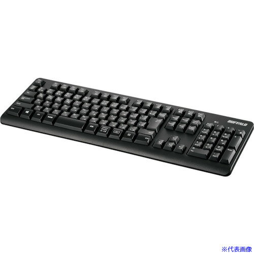 ■BUFFALO Bluetoothキーボード スタンダード フル ブラック BSKBB100BK(4172236)