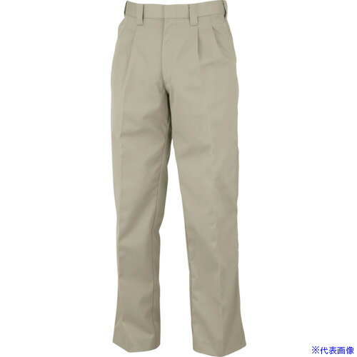 ■CHUSAN ツータックスラックス ベージュ 120 240301120(4172509)[送料別途見積り][法人・事業所限定][掲外取寄]