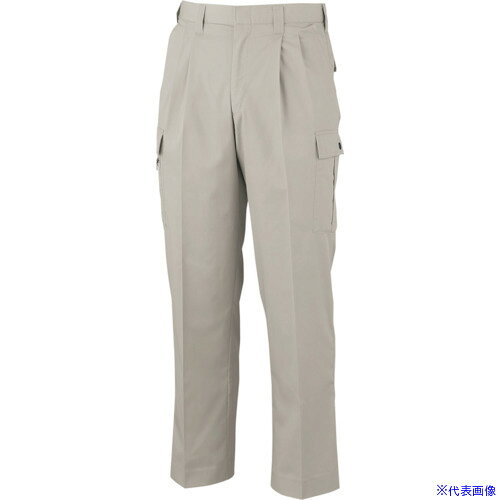 ■CHUSAN ツータックカーゴパンツ ベージュ 115 250501115(4183345)[送料別途見積り][法人・事業所限定][掲外取寄]