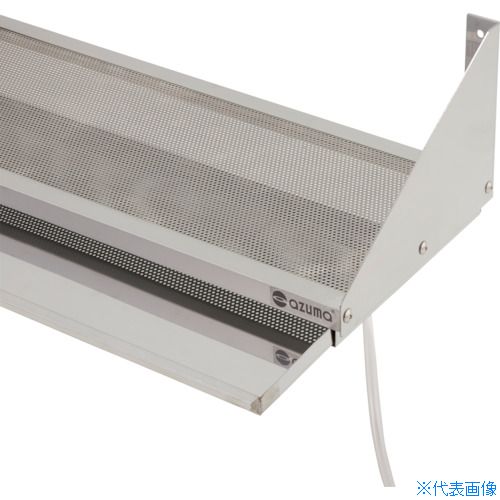 ■アズマ ステンレス水切りトレー付パンチング平棚 塩ビホース右側 FSPM1800350R(4190324)[法人限定][外直送元]