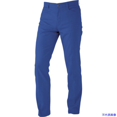 ■CHUSAN ドビーストレッチT/C メンズスラックス ミッド・ブルー 88 281382088(4192680)[送料別途見積り][法人・事業所限定][掲外取寄]