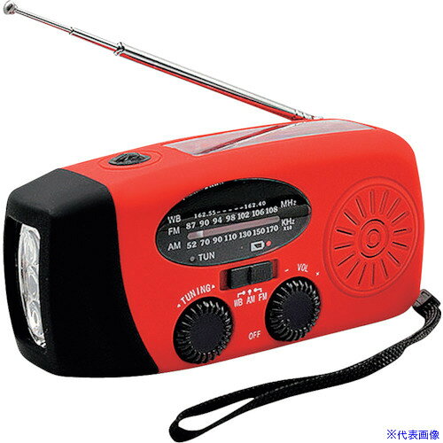 オレンジブック トラスコ中山　TRUSCOセーフラン 手回し充電ラジオライト 赤 AM/FM LED懐中電灯 (ソーラー充電/手回し充電/USB充電) 〔品番:J2471RD〕[ 注番:4211530]特長●ソーラー充電、手回し充電、USB充電に対応です。●スマホ充電可能でいざという時の備えにオススメです。●コンパクトサイズ(約128×60×45mm)で、防災バッグに常備するのにも最適です。●軽量約200gで持ち運びもラクラクです。●防災備蓄用としてだけでなく、インテリアにも最適なスタイリッシュなデザインです。●また、日常使用やアウトドア用としても。●スタイリッシュな外観で防災用のみならずインテリアもクールに決まります。用途●アウトドアや日常使用に。仕様仕様2●AM／FM 、LED懐中電灯材質/仕上●ABSセット内容/付属品●micro USBケーブル×1本 注意●※乾電池は使用できません。原産国（名称）中国JANコード4580059066777本体質量200gオレンジブック トラスコ中山　TRUSCOセーフラン 手回し充電ラジオライト 赤 AM/FM LED懐中電灯 (ソーラー充電/手回し充電/USB充電) 〔品番:J2471RD〕[注番:4211530][本体質量：200g]《包装時基本サイズ：14×6×5》〔包装時質量：200g〕分類》環境改善用品》防災・防犯用品》避難生活用品☆納期情報：オレンジブック掲載以外でメーカー直送品【法人限定＝会社名ご記入お願い致します。】