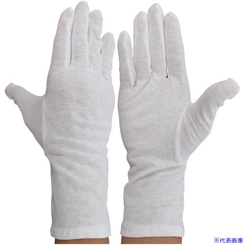 ■WINCESS インナー用 綿手袋 ロング(12双入り)Mサイズ 2003LGM(4216550)[送料別途お見積り][法人限定][..