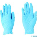■川西 ニトリル使いきり手袋 (100枚入) Lサイズ ブルー 2039BL(4218043)