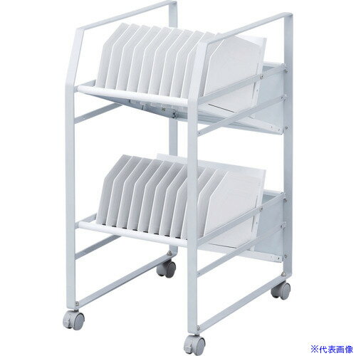 ■SANWA タブレットワゴン RACTABWG2N(4224034)[法人限定][外直送元]