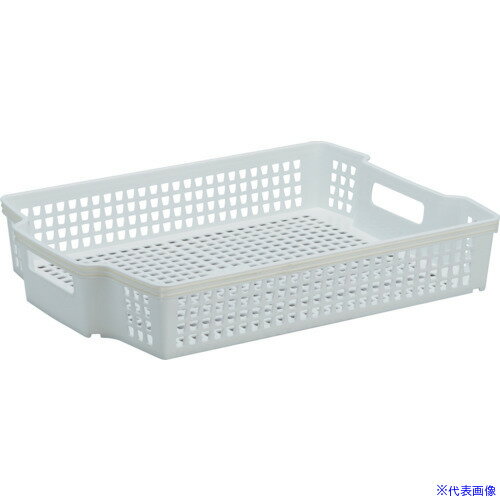 ■IRL スタッキングバスケット ホワイト A4サイズ対応 小 SB14120(4224632)
