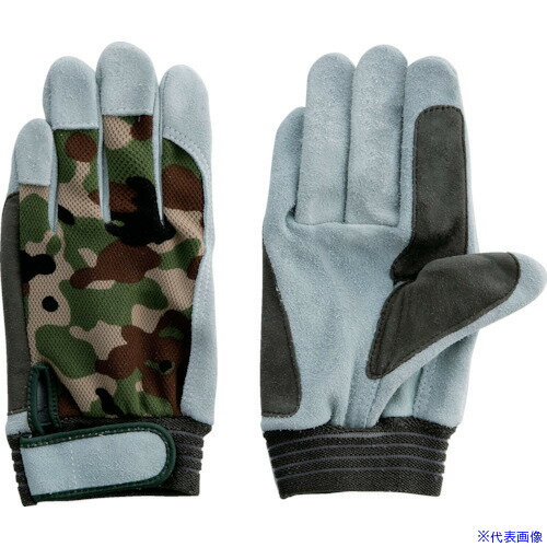 ■富士グローブ 牛床革手袋 JS−128L ジャストオイル甲メリマジック 5343(4227221)