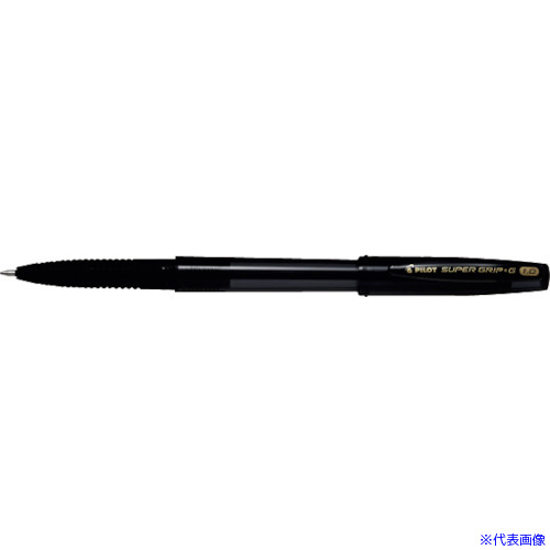 ■PILOT 油性ボールペン スーパーグリップG キャップ式 ブラック BSGC10MBB(4228172)