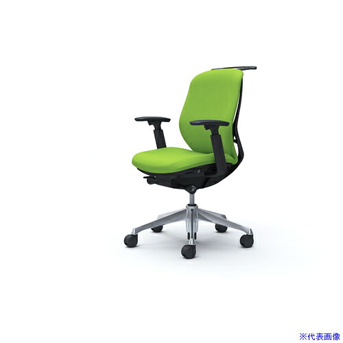 ■OKAMURA シルフィー 可動肘 背クッション ロー ブラックボディ ハンガー有 ランバー無 アルミ脚 C684BRFSF5(4269160)[送料別途お見積り][法人限定][外直送]