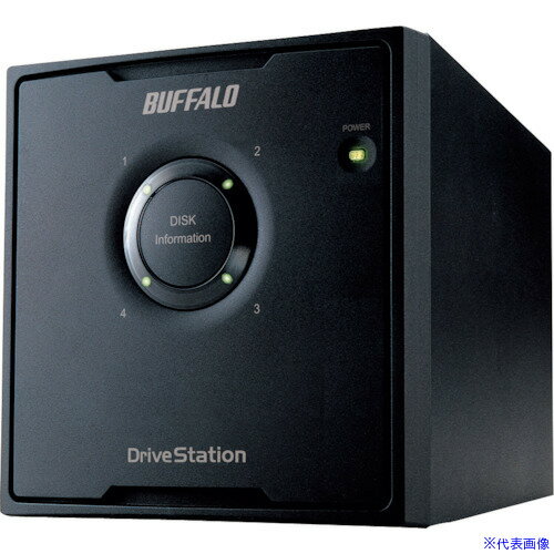 ■バッファロー ドライブステーション RAID 5対応 USB3.0用 外付けHDD 4ドライブ 4TB HDQL4TU3R5J(4287424)[送料別途見積り][法人・事業所限定][掲外取寄]