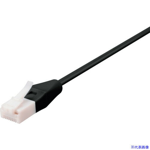 ■BUFFALO ツメ折れないCat5e LANケーブル やわらか 3m ブラック BL5ETNY30BK(4292078)[送料別途お見積..