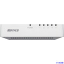 ■BUFFALO 10/100Mbps対応 スイッチングハブ プラスチック筐体/電源外付けモデル 5ポート ホワイト LSW4TX5EPWHD(4293580)