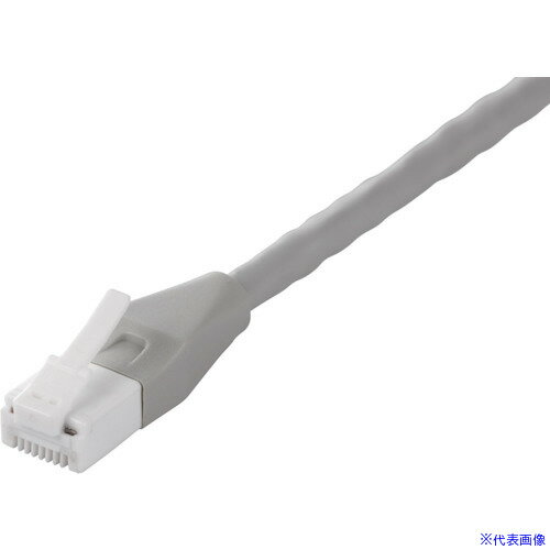 Rakuten - ■BUFFALO ツメの折れないCat5e LANケーブル 10m ライトグレー BL5ETN100LG(4295019)[送料別途お見積り][法人限定][掲外取寄]