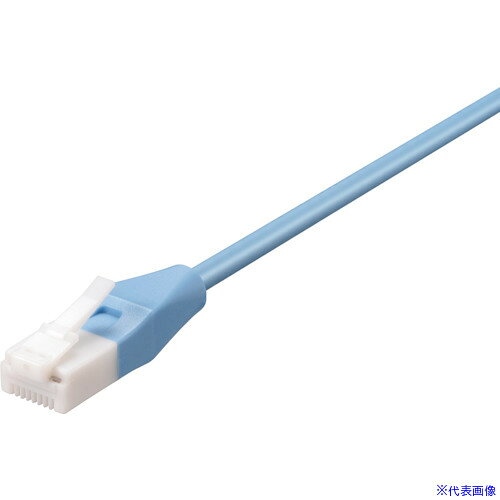 ■BUFFALO ツメ折れないCat6 LANケーブル やわらか 3m ブルー BL6TNY30BL(4305351)[送料別途お見積り][法人限定][掲外取寄]
