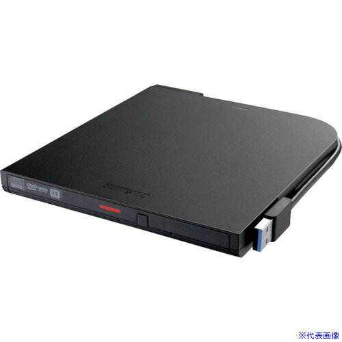 ■BUFFALO USB3.2(Gen1)対応 ポータブルDVDドライブ 書込ソフト添付 ブラック DVSMPTCV8U3BKB(4305944)