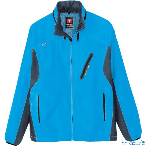 ■アイトス フードインジャケット ターコイズ L 10301127L(4321545)