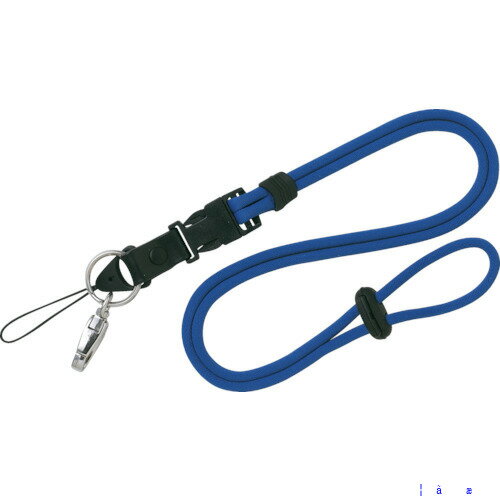 オレンジブック トラスコ中山　TRUSCOOP カラーロープ 1本 青 〔品番:NB230BU〕[ 注番:4333501]特長●ワンタッチ式脱着パーツが付いて取り外しも簡単です。●ソフトなロールタイプで、携帯電話やデジカメの取り付けに便利で...