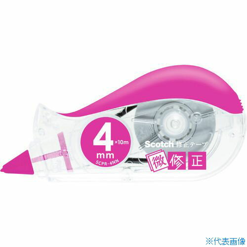 ■3M スコッチ 修正テープ微修正 4mmX10m ピンク SCPD4NN(4336577)