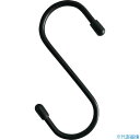 ■TRUSCO まとめ買い スチールSフック 300mm 黒 10個 TTSH300BK10P(4336752)