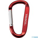 ■TRUSCO まとめ買い カラビナ 線径8mmX80mm D型 レッド100個 TKN880RBOX(4336782)