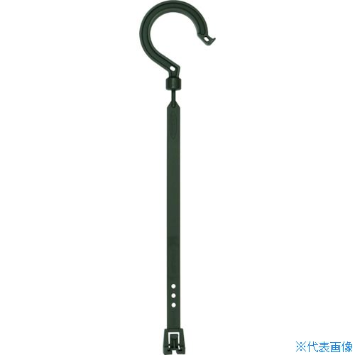 ■NICHIDO 万能フッカー 300mm 単管フック付 【オリーブグリーン】 BH300LHOG(4349575)