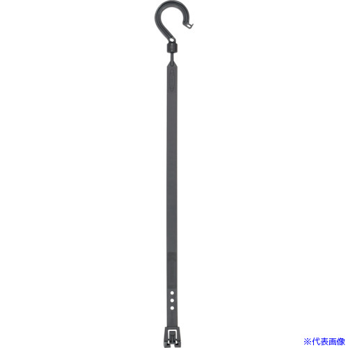 ■NICHIDO 万能フッカー 400mm 丸フック付 【グレー】 BH400SHGY(4349577)