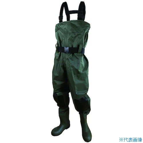 ■富士手袋 胴付水中長靴 サイズ:3L 鋼鉄製先芯・耐踏抜き鉄板入・胴ベルト付属 20733L(4357476)