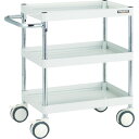 ■TRUSCO ツールワゴン ファルコンワゴン 900×600 ウレタン双輪車 ホワイト FAW793DW(4369572)(4)