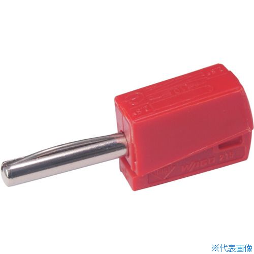■WAGO バナナプラグ レッド 4個入 215212PK(4375947)
