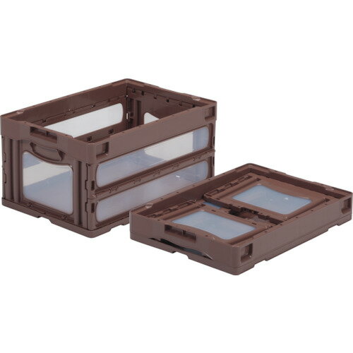 オレンジブック トラスコ中山　TRUSCOサンコー 折りたたみコンテナー 559040 マドコンO−40Bブラウン 〔品番:SKOO40BBR〕[ 注番:4391179]特長●7色のカラーバリエーションで色による内容物の管理が容易になります...