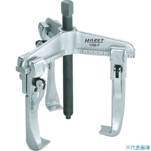 オレンジブック トラスコ中山　TRUSCOHAZET クイッククランピングプーラー(3本爪・薄爪) 〔品番:1786F16〕[ 注番:4392566]特長●薄爪タイプ3アームのユニバーサル対応プーラーです。●スライド式アームはワークに合わせ任意の位置でワンタッチで固定できます。●スピンドル加工精度が抜群で、スムーズな作業をサポートします。●窒化処理された超鋼スピンドルは潤滑の必要がありません。用途●ベアリング、プーリー、ギヤ、ターミナルなどの抜き取り作業など。仕様●適合プーリ(mm)：160●爪の届く長さ(mm)：150●破断荷重(kN)：49仕様2材質/仕上●専用特殊鋼セット内容/付属品注意原産国（名称）ドイツJANコード4000896133536本体質量3.93kgオレンジブック トラスコ中山　TRUSCOHAZET クイッククランピングプーラー(3本爪・薄爪) 〔品番:1786F16〕[注番:4392566][本体質量：3.93kg]《包装時基本サイズ：296×242×54》〔包装時質量：3946g〕分類》手作業工具》レンチ・スパナ・プーラー》ギヤプーラー☆納期情報：仕入れ先通常在庫品 (欠品の場合有り)