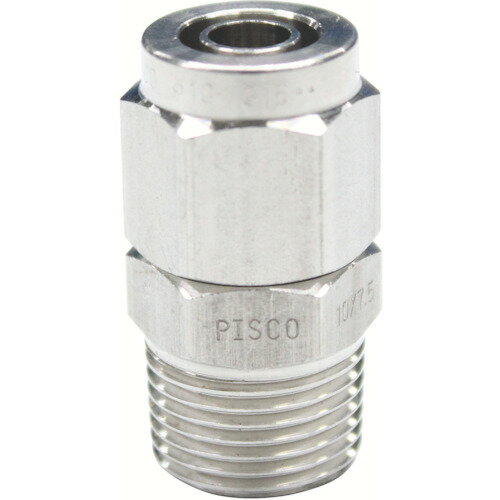 ■PISCO SUS316締付継手 ストレートチューブ0860ねじR1/4 NSC086002(4426762)