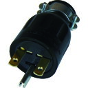 ■アメリカン電機 平刃形 ゴムプラグ 接地2P15A250V 7122GR(4429346)