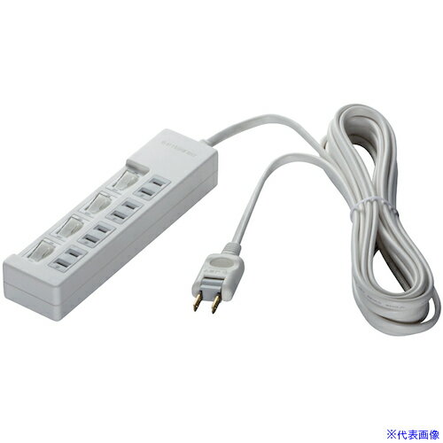 ���Хåե����� 2�ԥ��Ÿ����å� 4�ĸ������� �륵�����ɻ�/���̥����å��� 1m �ۥ磻�� BSTAPSW2410WH(4528150)[�������Ӹ��Ѥ�][...