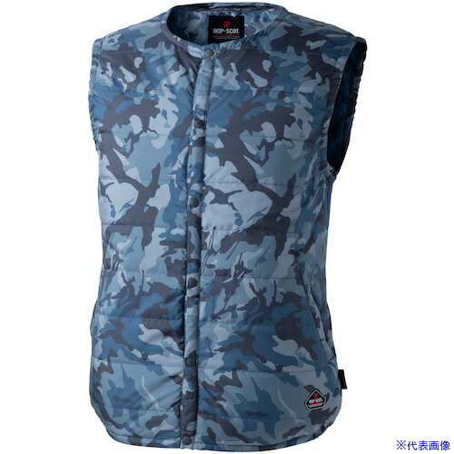 ■CHUSAN d-HEAT迷彩シレーベスト 迷彩ネイビー M 9562114M(4528724)[送料別途見積り][法人・事業所限定][掲外取寄]