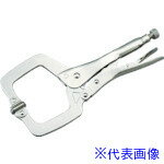■KTC グリッププライヤー(板金・溶接用) ロッキングプライヤスイーベルパッドクランプ 全長460mm 460SP(4535928)
