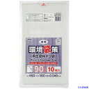 ■ジャパックス 環境袋策 90L10枚 透明 厚み0.04mm LR93(4536510)×30[送料別途見積り][法人・事業所限定][掲外取寄]