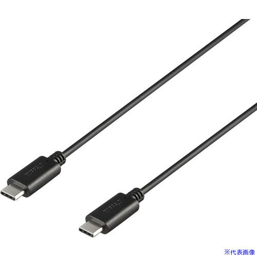 ■バッファロー USB2.0ケーブル C-C 3m ブラック BU2CC30BK(4538104)[送料別途見積り][法人・事業所限定..