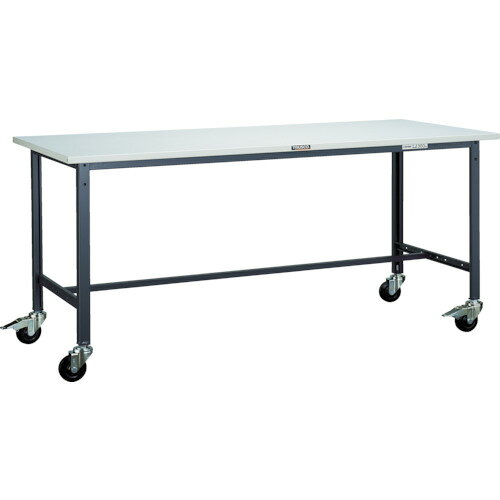 ■TRUSCO 軽荷重作業台(150kg)AE型 1800X750XH846 φ100キャスター付 ホワイト色 SAE1800C100W(4546539)[法人限定][直送元]