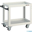 ■TRUSCO ツールワゴン ドルフィン 600×400 4輪自在 ウレタン車輪 ホワイト DLWS662UJW(4547497)