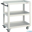 ■TRUSCO ツールワゴン ドルフィン 750×500 4輪自在 ウレタン車輪 ホワイト DLWS973UJW(4548175)