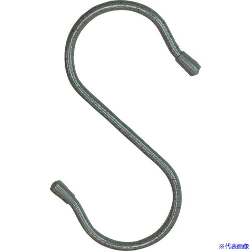 ■ニッサチェイン 単管用フックS型 鉄ビニコートストーングレー 仕上径6mm(線径5mm) 150mm 20個入り ISH150VW(4563749)