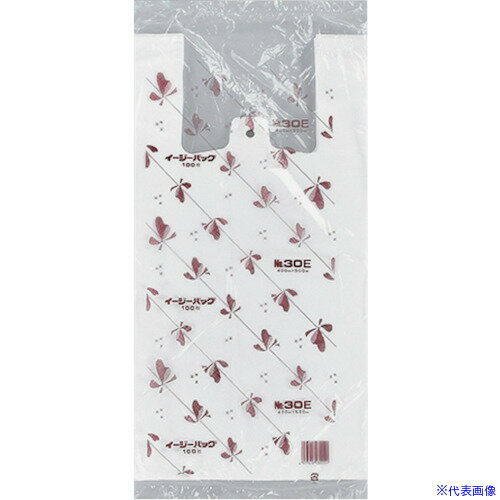 オレンジブック トラスコ中山　TRUSCO福助 イージーバッグ 関東 No.30E 100枚入 〔品番:0477745〕[ 注番:4589949]特長●乳白で中身が見えにくいタイプです。用途●持ち帰り袋に。●ゴミ袋仕様●縦(mm)：500●...